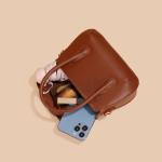 Lady Trendy Clip Crossbody Shoulder Handbag Leather Hand Bag for Women Luxury
