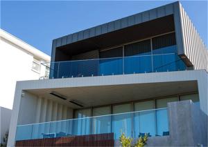 China Tempered Frameless Glass Railing Customized Height , 1200mm Maximum Centres wholesale