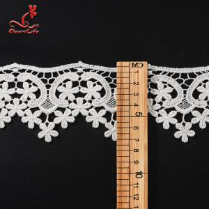China 100% Cotton Water Soluble Flower Lace Trim For Clothing Pollution - Free wholesale