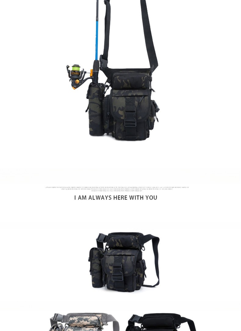 600D Nylon Outdoor Training Leg Bag Backpack For Camping with Nylon Lining Material