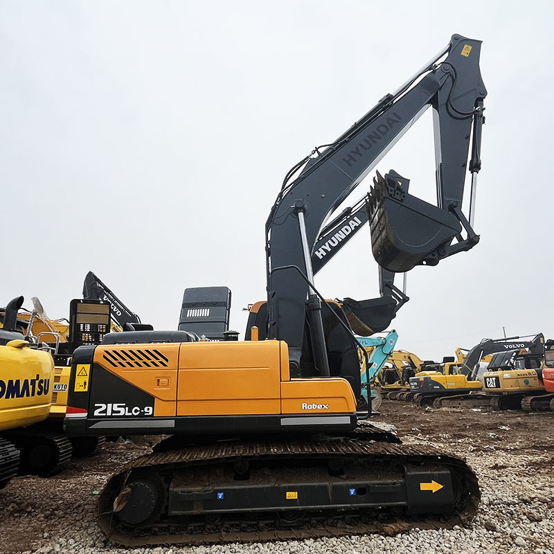 215 Backhoe 21Ton Used Hyundai Excavator 2nd Machine Used For Digging Heavy Digger