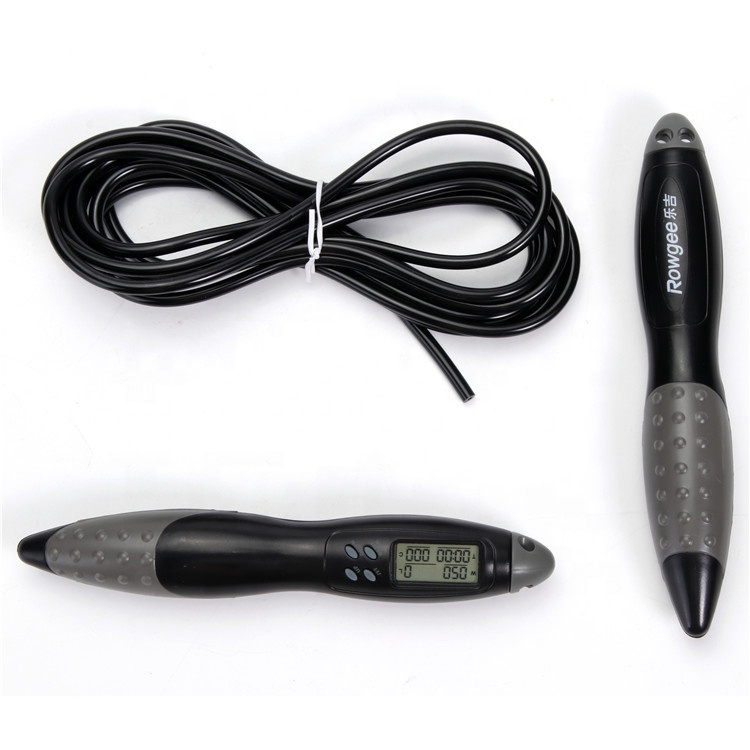 PVC Jump Rope Adjustable Rope Length JP-100 LCD Counter Panel Skipping Rope For Fitness Exercise