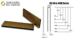 China 9040 series hot sale industrial staples galvanized wire sofa staples wholesale