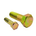 Yellow Zinc DIN933 Stainless Steel Fasteners ANSI 4.8 Stainless Sheet Metal