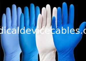 China Textured Surgical Blue Nitrile Disposable Gloves Powder Free wholesale