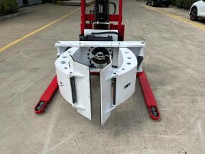 China 500kg 1.6m Paper Roll Semi Electric Stacker PU Wheel wholesale