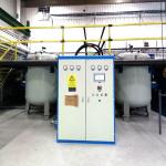 Energy saving extremely large vertical induction vacuum graphite oven heat