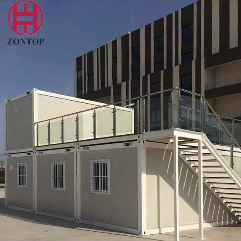 Zontop light steel flat pack prefabricate low cost light steel prefab home container house
