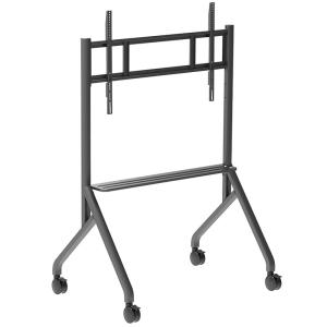 China Mobile TV Wall Mount Height Adjustment TV Cart TV Brackets Trolly Stand for 65&quot;-86&quot; Professional Full Motion wholesale