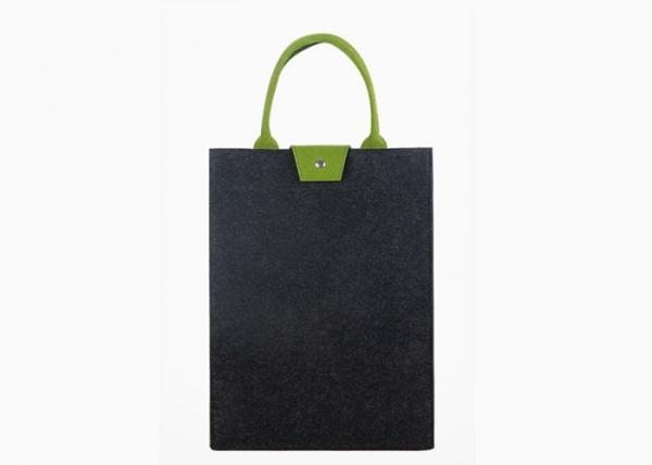 Quality Dark Grey Felt Laptop Bag With Custom Silk - Screen Print / Laser Logo for sale