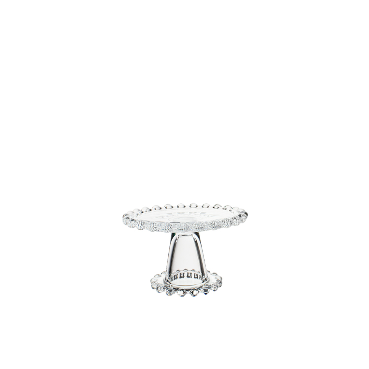 1-3 cake stand set eco-friendly lead-free crystal transparent dome glass cake stand