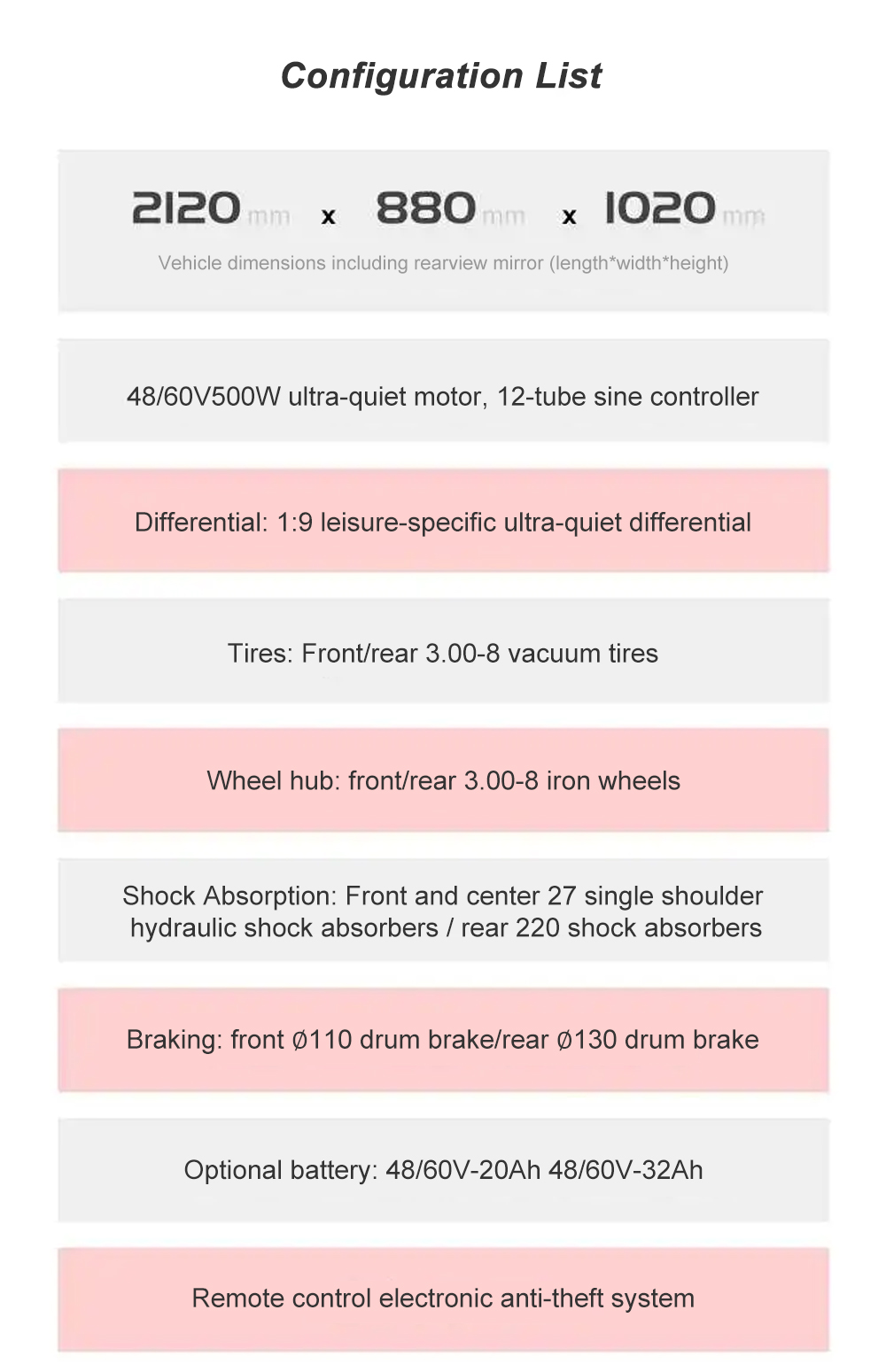 Passenger Three Wheel Electric Tricycle Scooter Driving Mileage of ≥90km and Affordable