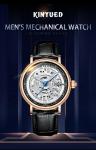 KINYUED simple fashion waterproof manufacturer watches custom logo mechanical