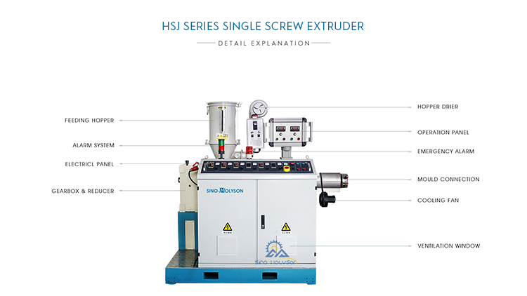 75 Rpm Hookah Shisha Hose Plastic Extruder Machine For Corrugated Pipe