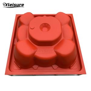 China unique design square gel-coat spa hot tub mold (male mold) 8-person party spa mold bathtub mould wholesale