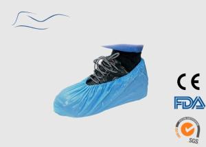 China Plastic Material Disposable Shoe Covers For Hygiene Environment 16 * 41CM wholesale