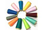 Recycled Dyed Polyester Yarn , Semi Dull Yarn For Leather Product Sewing