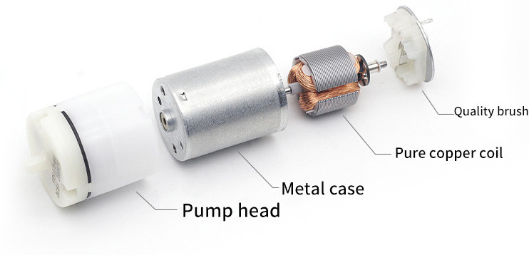 AOLONG RK-370 6V 2.0-3.0L/Min 60g Small Air Pump DC Micro Pump Ultra-Mini Air Pump