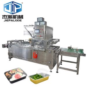 China Automatic Tray Sealing Machine With Film Sealing For Food And Pet Food wholesale
