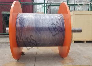 China Stainless Steel Yellow LBS Grooved Drum With Shaft Diameter 800mm wholesale