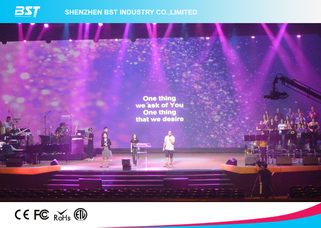 P4 SMD2121 Black LEDs Large LED Screen High Resolution , easy maintenance