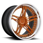 Black deep concave 3PC customized forged wheel 20 inch rims 5x114.3 forged car
