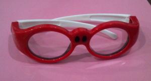 China Projector Active Shutter 3D TV Glasses Kids Red DLP Link 3D Glasses wholesale