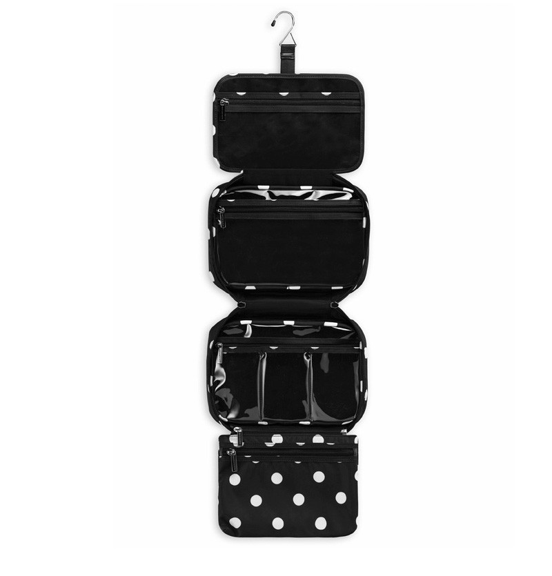 Personalised Cosmetic Polyester Hanging Toiletry Bag