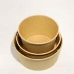 Recycled Paper Packaging Box 1000ml Custom Paper Bowl With Lid For Takeaway Food