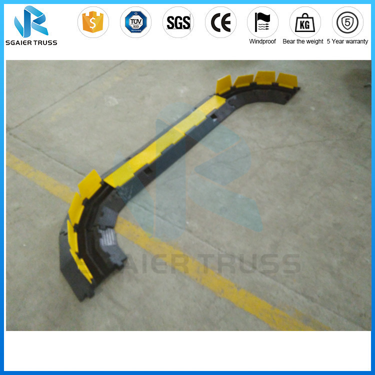 5 Channels Cable Ramp Truss Parts Waterproof For Outdoor Events Yellow Color