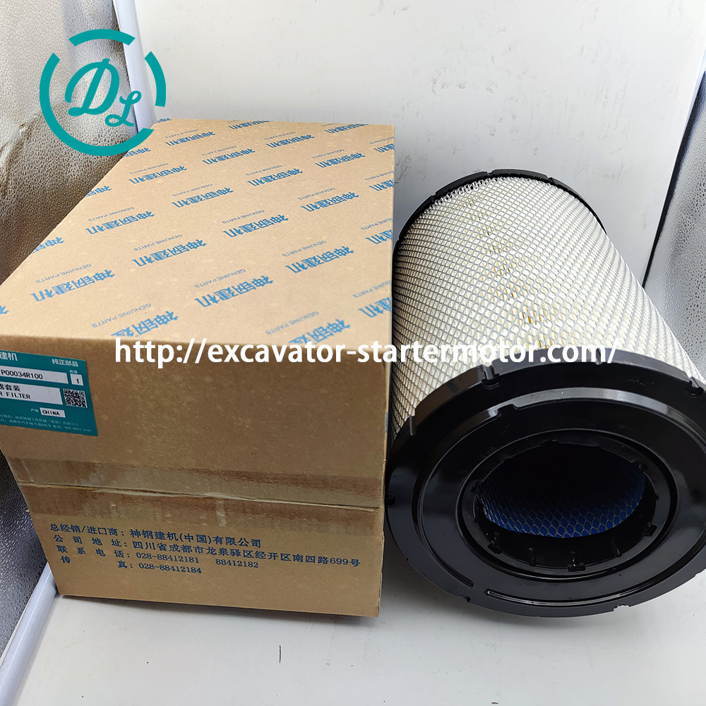 Excavator Air Filter Set YN11P00034R100 Kobelco SK200-8 SK200-10