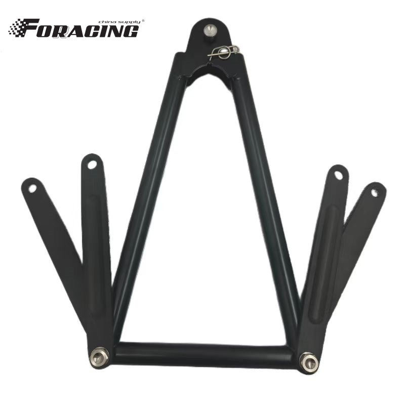 13-5/8" Chromoly 4130 Sprint Car Racing Black Jacobs Ladder Kit with 7" Strap