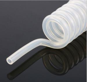China Medical Grade 100% Premium Flexible Silicone Rubber Tubing Spiral Type Customize wholesale