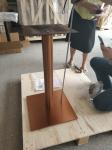 Sqaure Powder Coated Table leg Adjustable Feet Stainless Steel Coffee Table Base