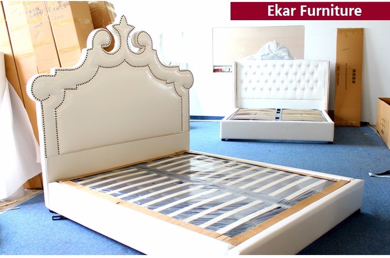 Wooden Bed Models Blue Upholstered Headboard Royal King Size Bed