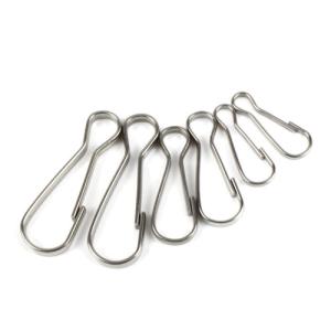 China Stainless Steel Rope Hardware Accessories J Hanging Hook For Lanyard Fitting wholesale