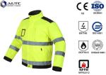 Reflective PPE Safety Wear Disposable Anti Wrinkle Adjustable Sleeve Zip Pockets