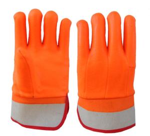 China Orange Hand Protection Cold Storage Work Gloves Excellent Abrasion And Grip wholesale