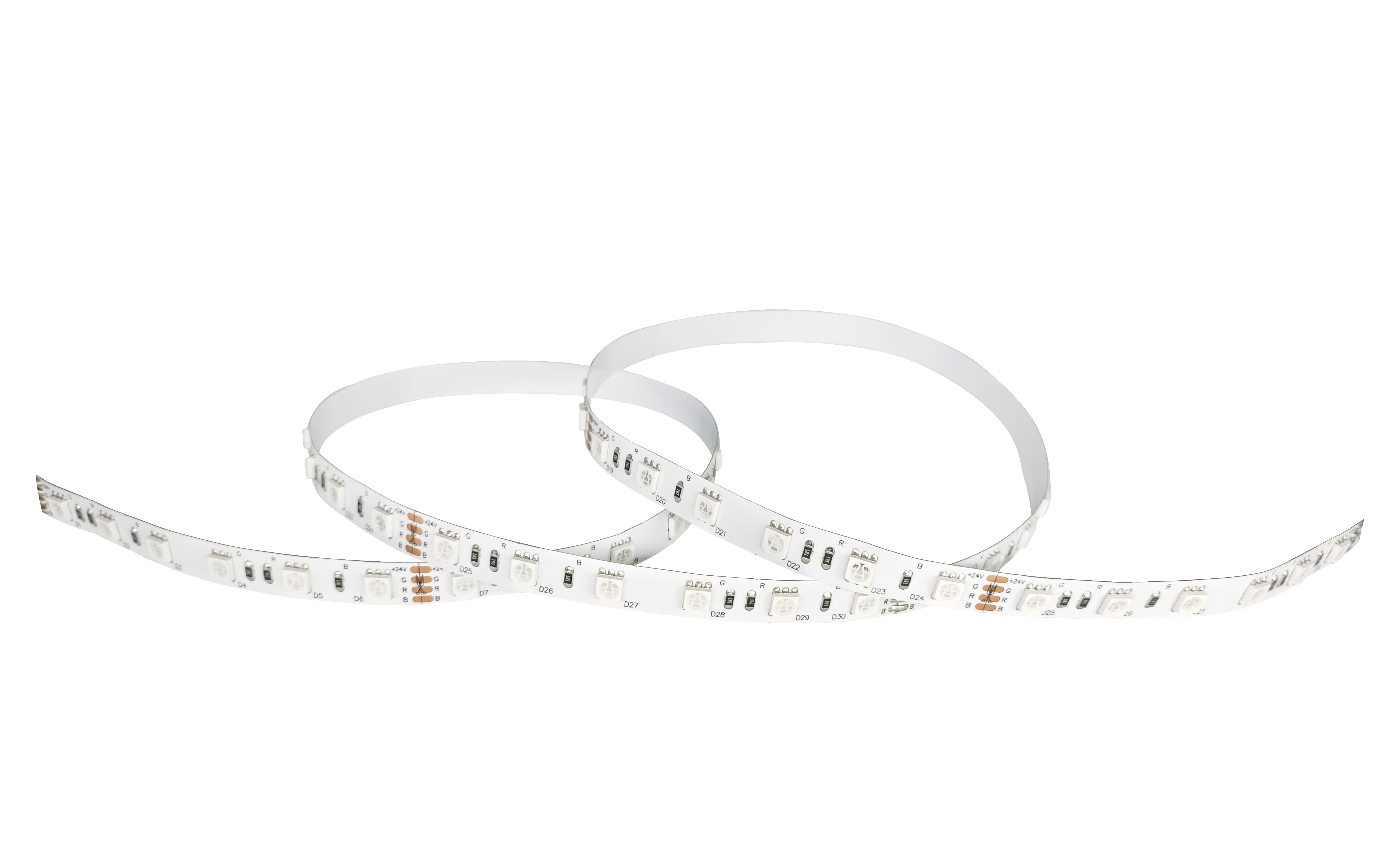 Low Voltage SMD 5050 RGB LED Strip Flexible Neon LED Strip 12 / 24 V