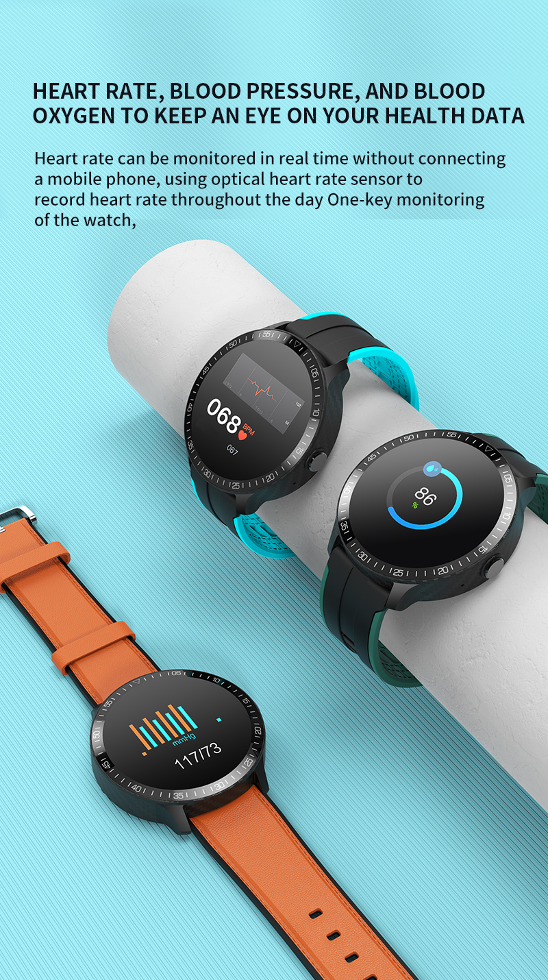 SC7A20 HL16 Blood Pressure Smartwatch 200mAh Mt16 Magnetic Charging