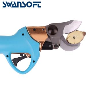 China Swansoft 800g 3.0CM Electric Bypass Pruner Fruit Orchard Pruning Shear 36V 4AH wholesale