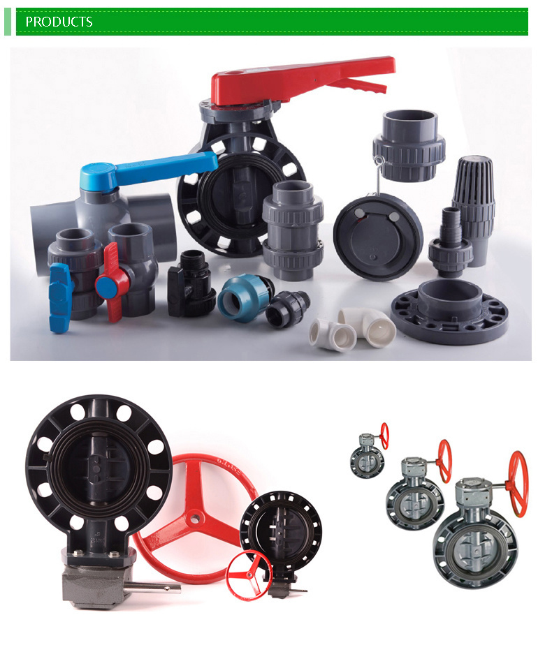 Building Materials Handle Lever Type Butterfly Ball Valve for Water Supply System
