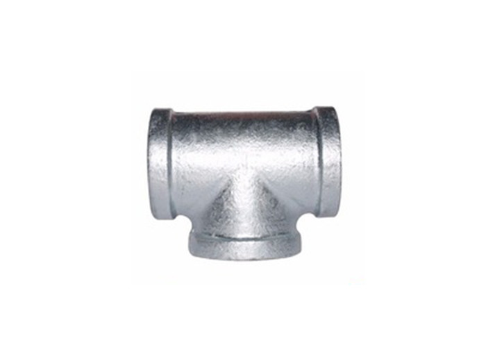 3 / 4 Inch Pipe Connector Malleable Iron Tee Cast Iron Threaded Fittings