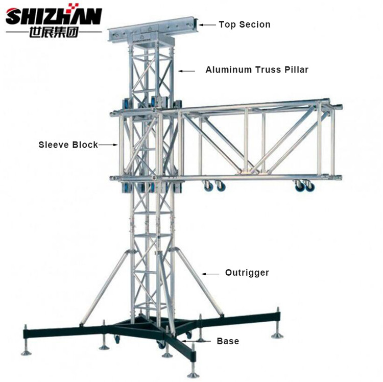 Aluminum Lighting Truss Tower Speech Space Frame Roofing Circular Roof Modular Shine Structure