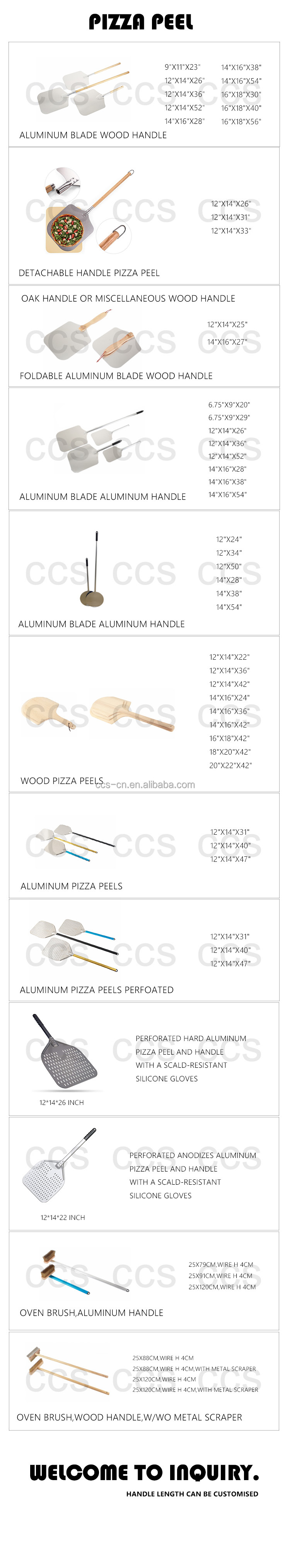 12 Inch Pizza Shovel Aluminum Pizza Turning Peel Black Hard Aluminum Perforated Detachable Pizza Peel