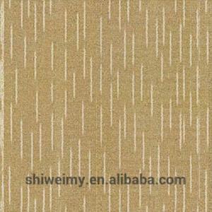 China Pure color striped 100%solution dyed invista nylon 6 carpet tile wholesale