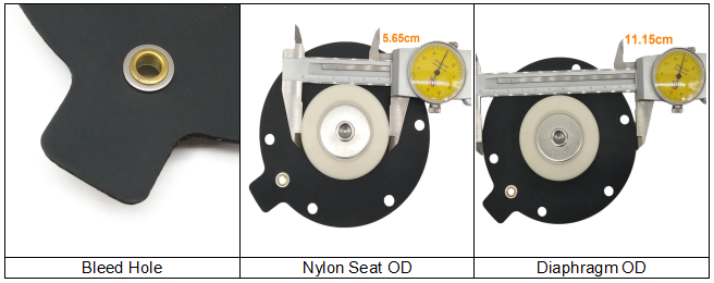 1 1/2" BFEC Diaphragm Valve Repair Kit MF/DMF-Z-40S MF/DMF-Y-40S MF/DMF-ZM-40S