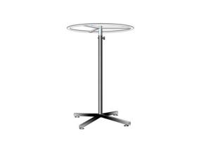 China Chrome Steel Hanging Retail Store Garment Racks On Wheels Adjustable Height wholesale