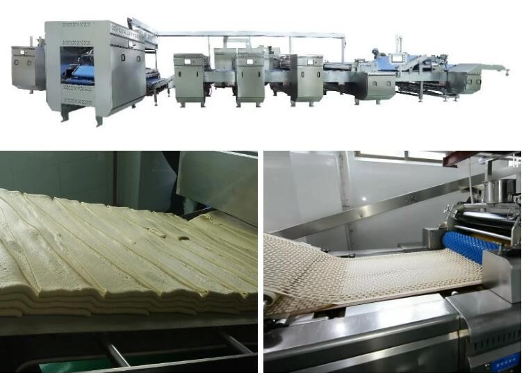 Width 1200mm Complete Hard Biscuit Cookies Production Line 100~250kgs/H