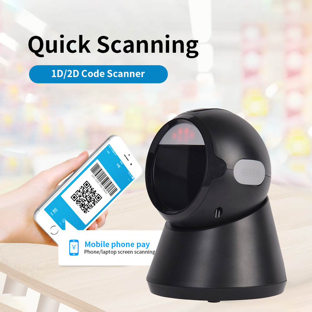 Desktop CMOS Barcode Scanner Automatic Omni Directional 2200 Times/S YHD-9100D